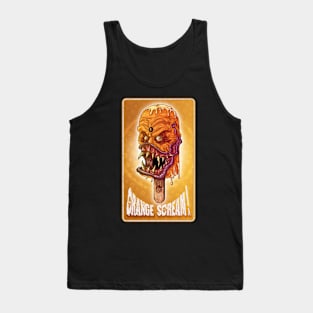 Orange Scream, Ice Cream Tank Top